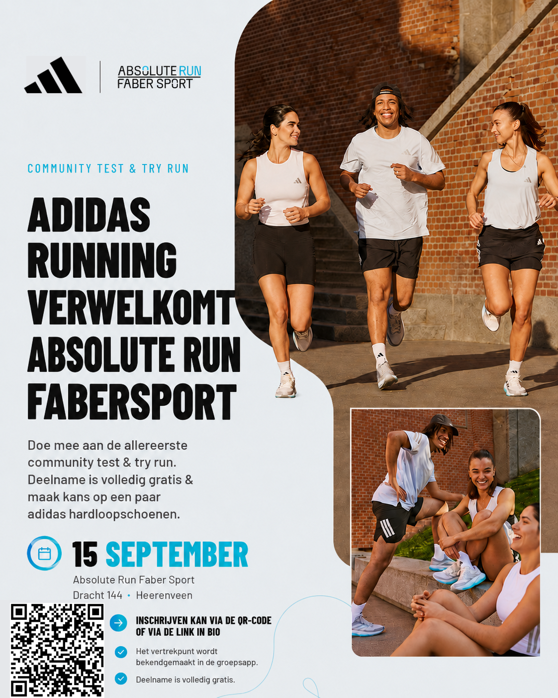 Adidas Running verwelkomt Absolute Run Faber Sport bij Absolute Run Faber Sport